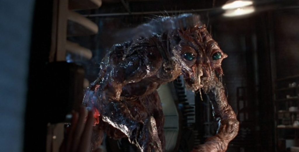 David Cronenberg's The Fly (1986) - Brundlefly transformation complete