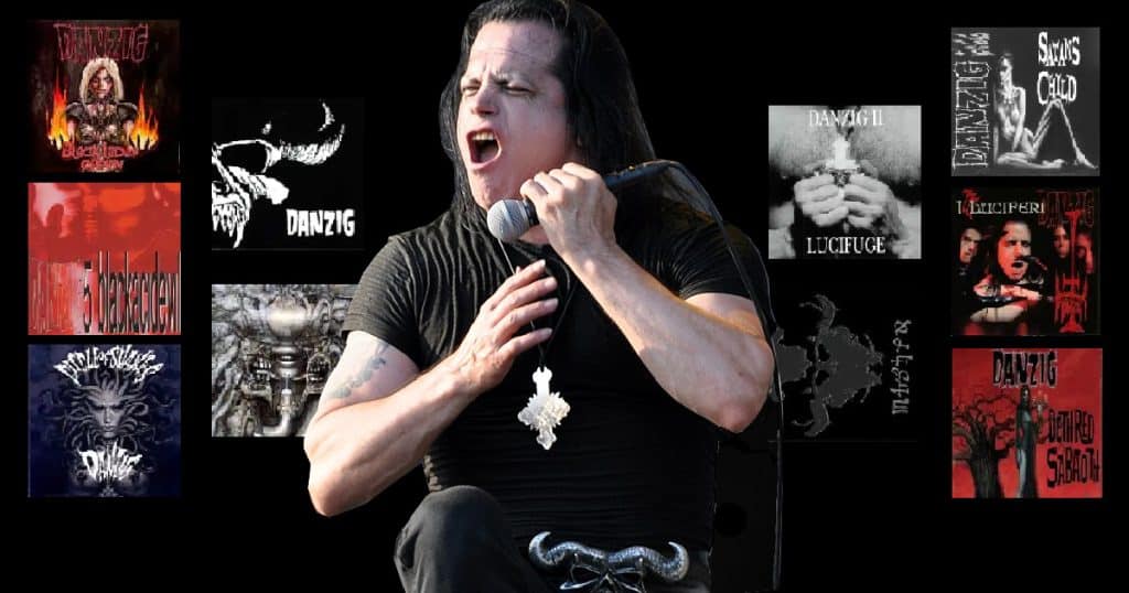 Top Danzig Albums Ranked -Glenn Danzig sings in front of his album covers
