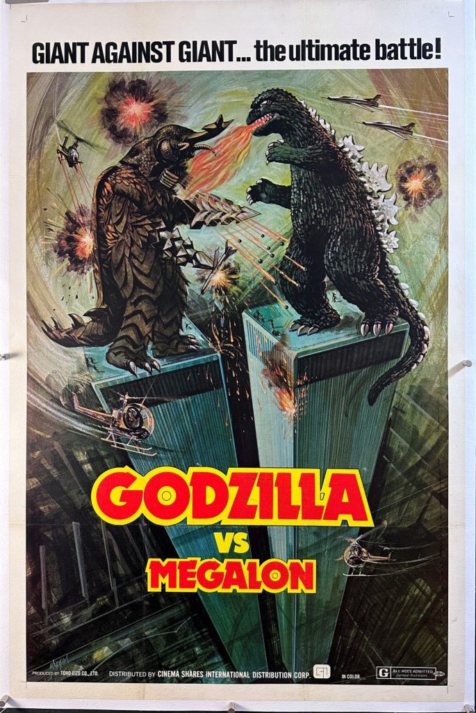 Godzilla king of monsters godzilla vs megalon poster