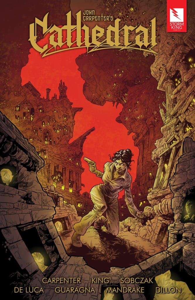 This is the cover of John Carpenter’s new graphic novel Cathedral.