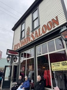 Spooky Alaska - The outside signage of the Red Onion Saloon