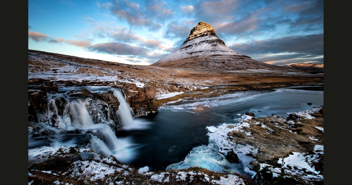 Photo depicting Icelandic volcano, by which Little Kin by Katya de Becerra was inspired.