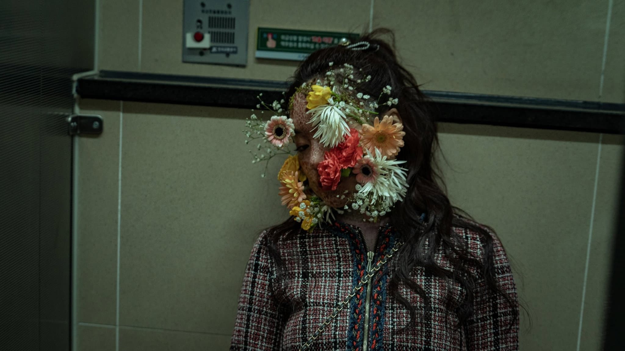#31daysofhalloween - Ghost Train (2026) - A dead woman on a train with flower stuck to her face