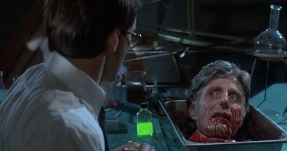 Re-Animator (1985) - Dr. Hill's disconnected head chat with Herbert West